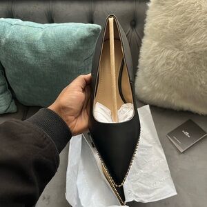 Coach Black and Gold Stiletto Heels